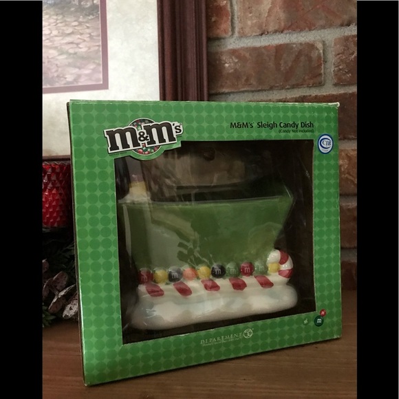 Rare M&M’s Sleigh Holiday Candy Dish - Picture 2 of 12